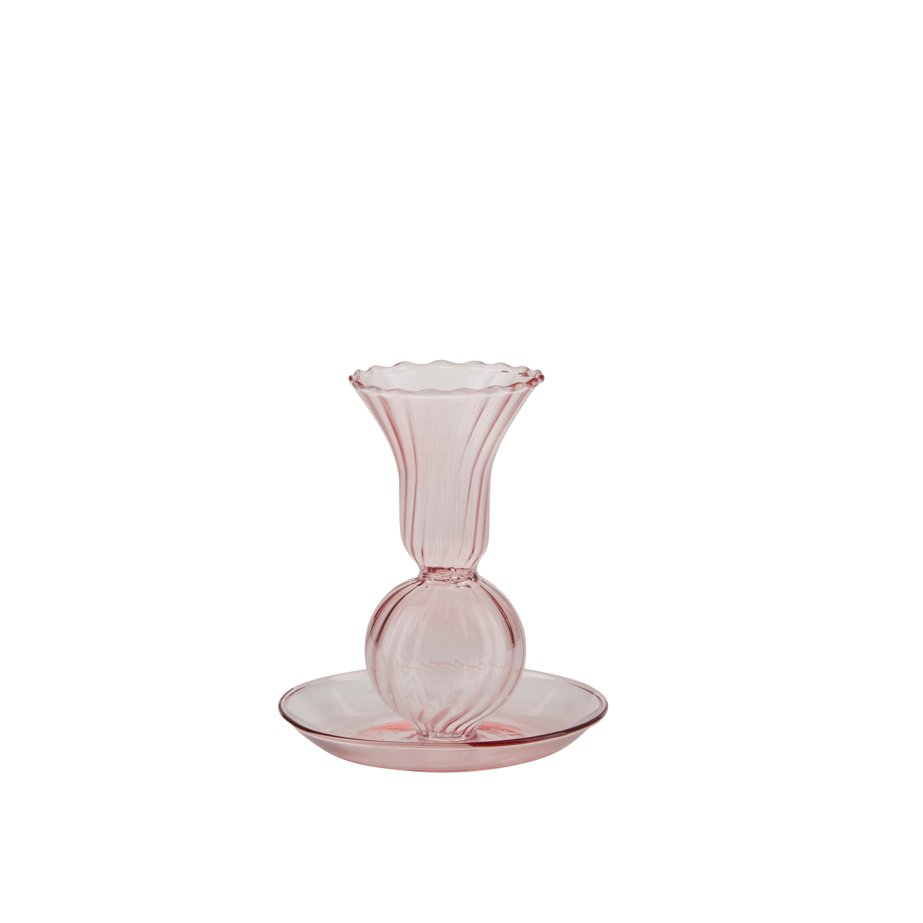 Lysestage med bakke - H13,5 cm.